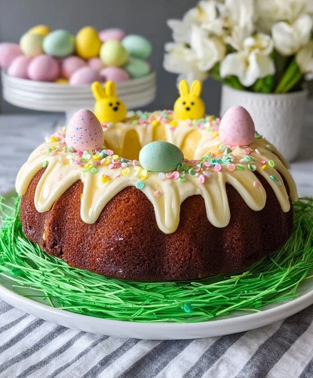 Easter Basket Bundt Cake Recipe (Easy Spring Dessert!)