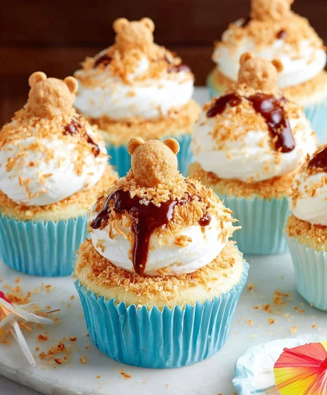 Beach Party Cupcakes