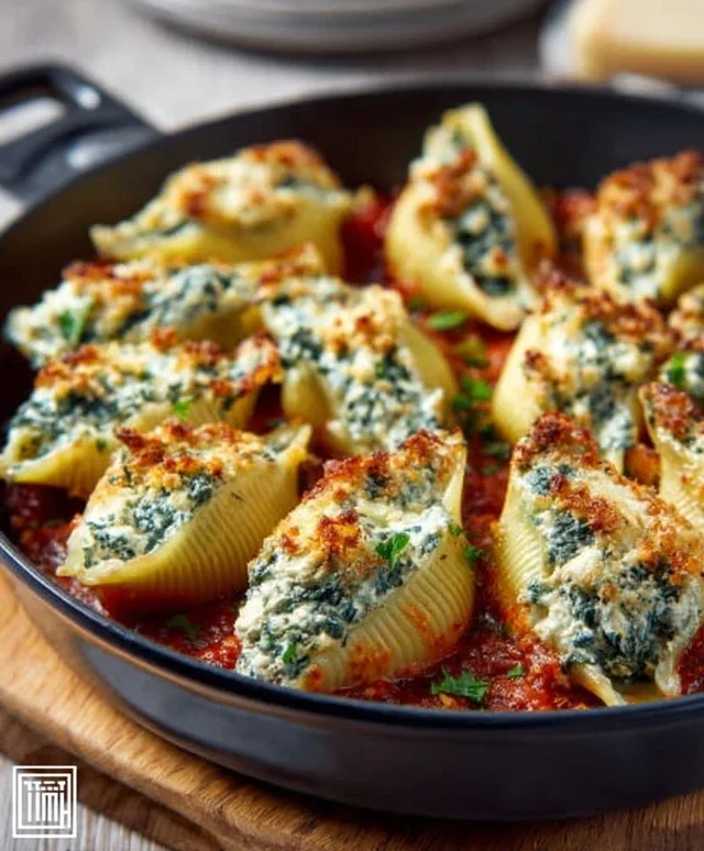Spinach and Ricotta Stuffed Shells Recipe