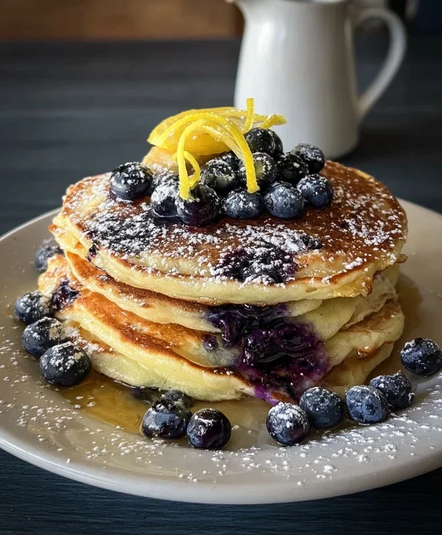 Lemon Blueberry Pancakes