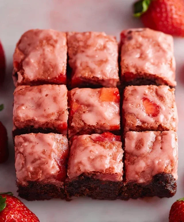 Strawberry Brownies