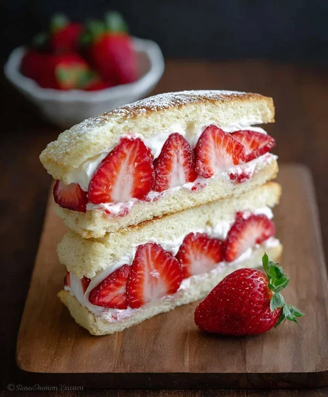 4-ingredient Strawberry Sando