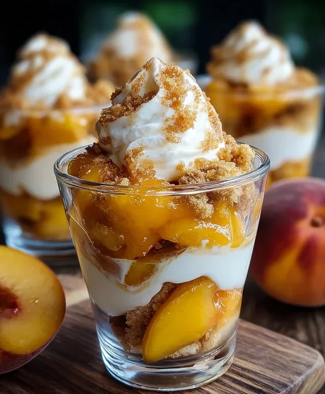 Classic Peach Cobbler Parfait
