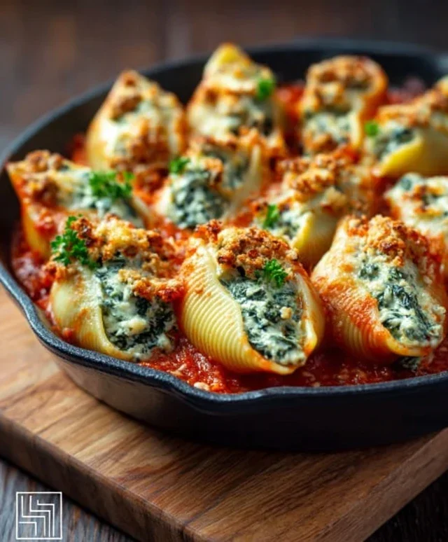 Spinach and Ricotta Stuffed Shells Recipe