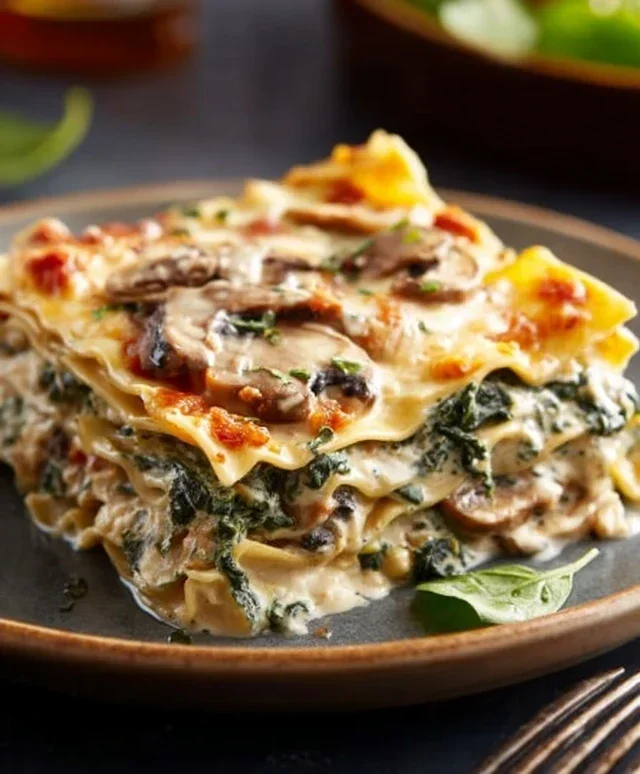 Mushroom And Spinach Lasagna Recipe