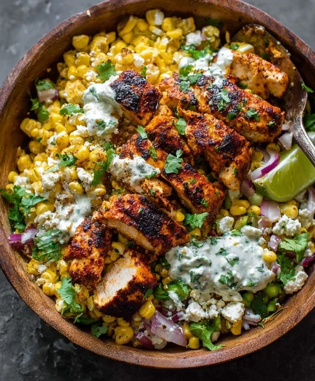 Tasty Street Corn Chicken Bowl