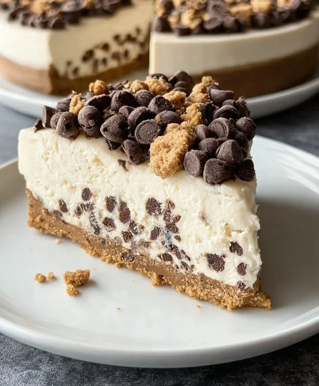 No Bake Cookie Dough Cheesecake