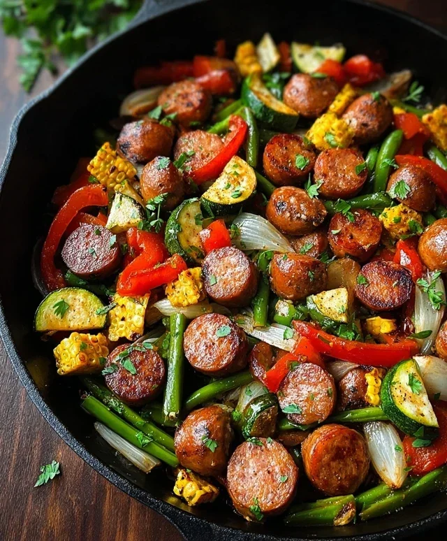 Sausage and Veggies Skillet