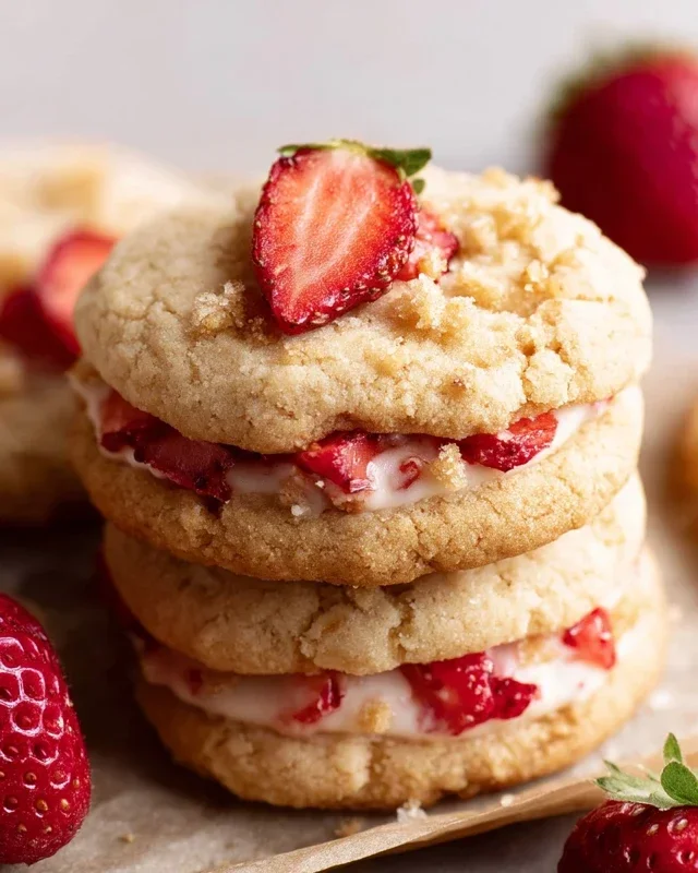 Strawberry Shortcake Cookies