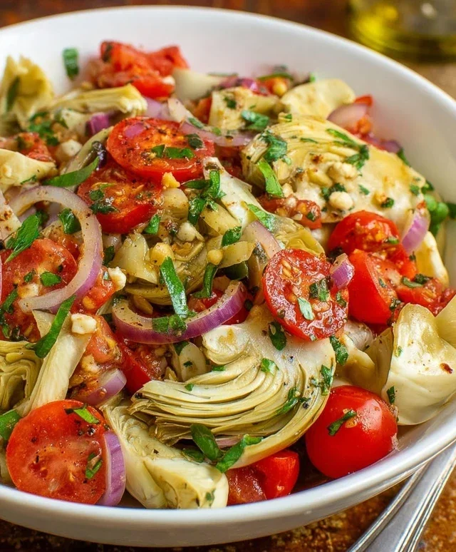 Tuscan Artichoke Tomato Salad