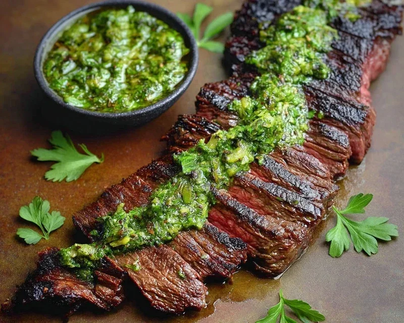 Skirt Steak Marinade Recipe with Chimichurri Recipe