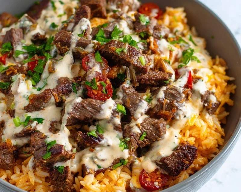 Steak Queso Rice A Flavorful Recipe