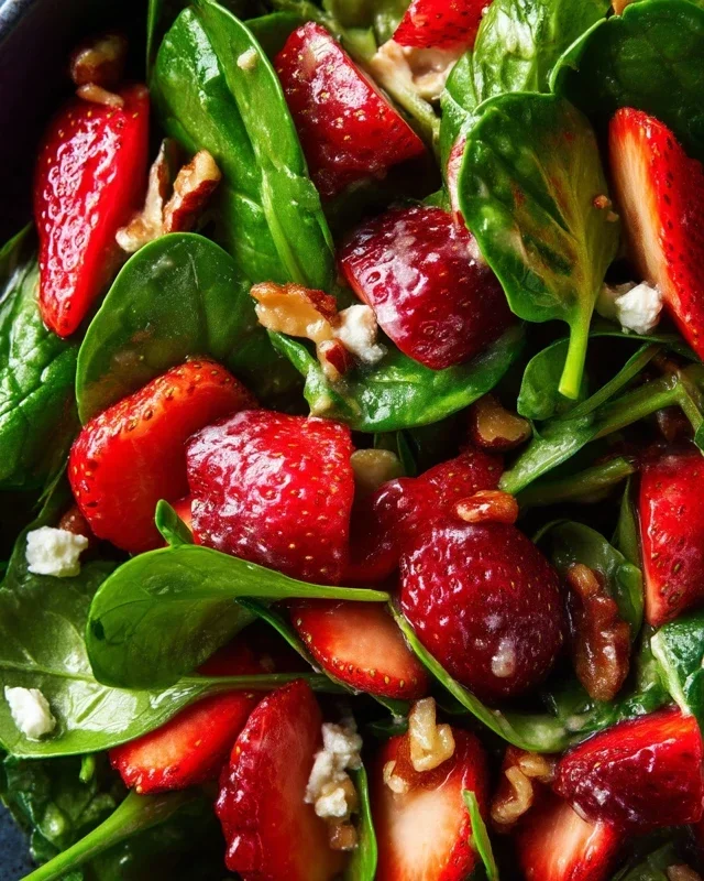15-Minute Strawberry Spinach Salad