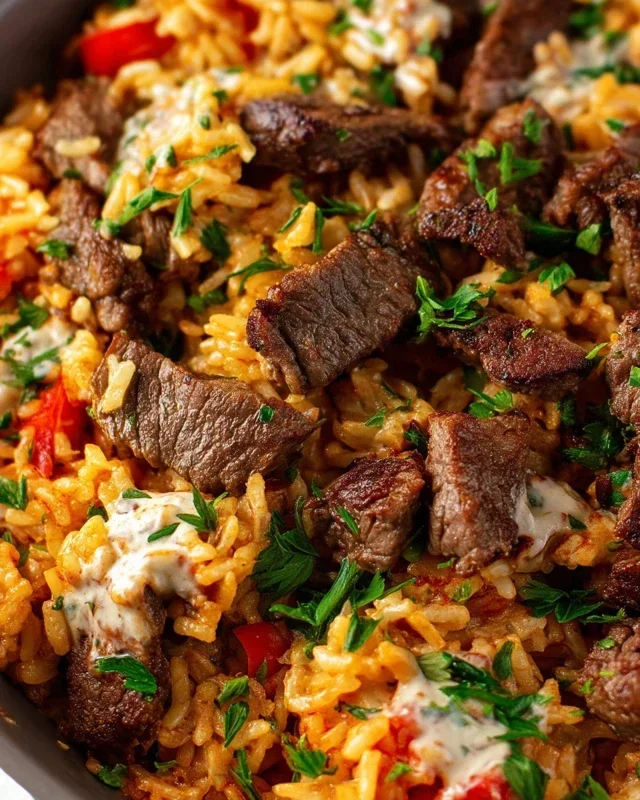Steak Queso Rice A Flavorful Recipe