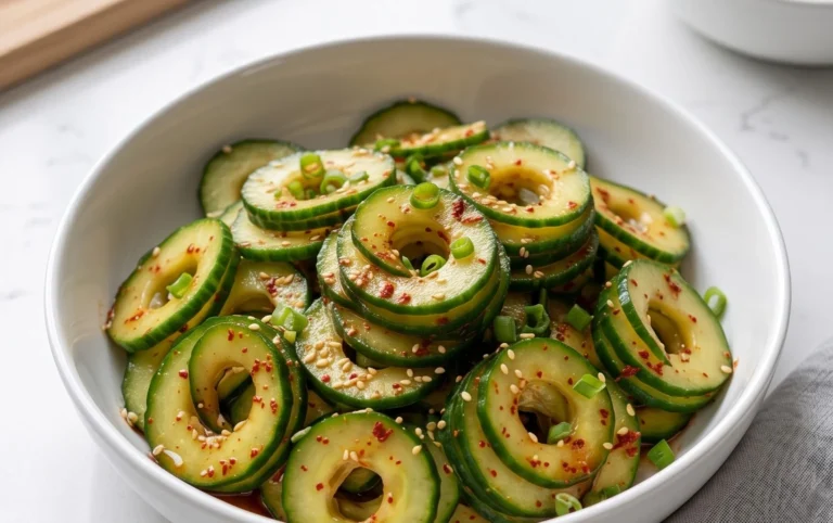 Spiral Cucumber Salad: Korean-Inspired Recipe