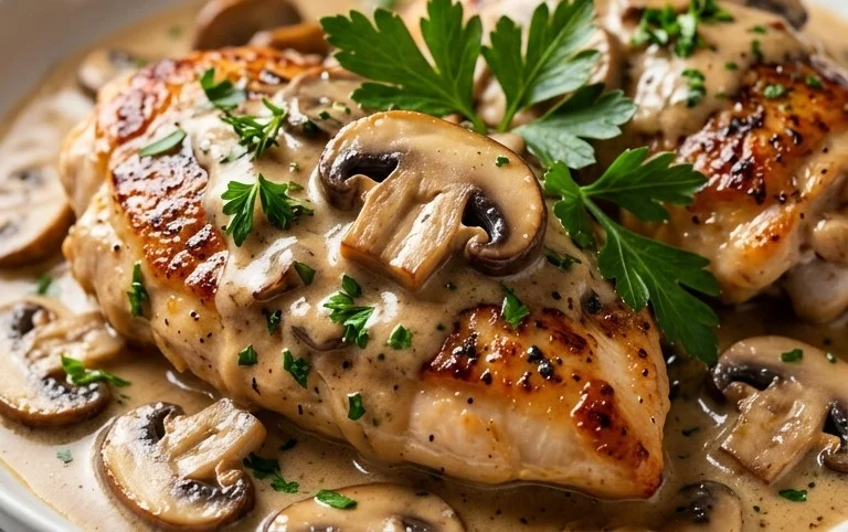 Creamy Mushroom Chicken Recipe