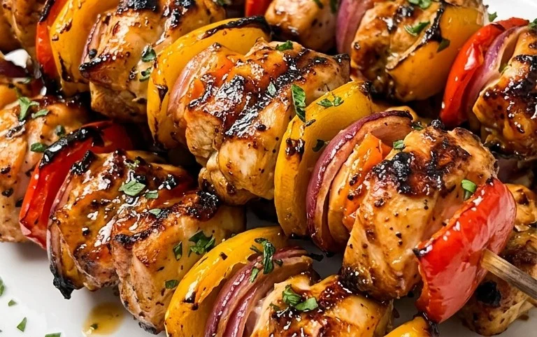 Air Fryer Chicken Skewers (VIDEO)
