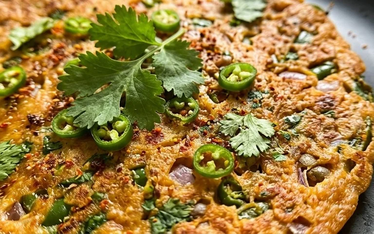 Masoor Dal Chilla | Savory Red Lentil Pancakes