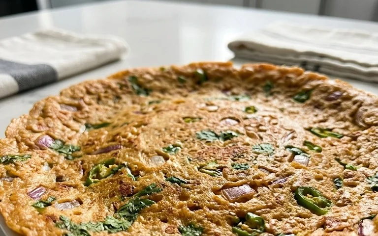 Masoor Dal Chilla | Savory Red Lentil Pancakes