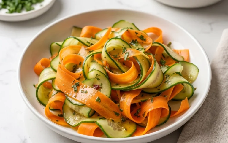 Carrot and Cucumber Ribbon Salad