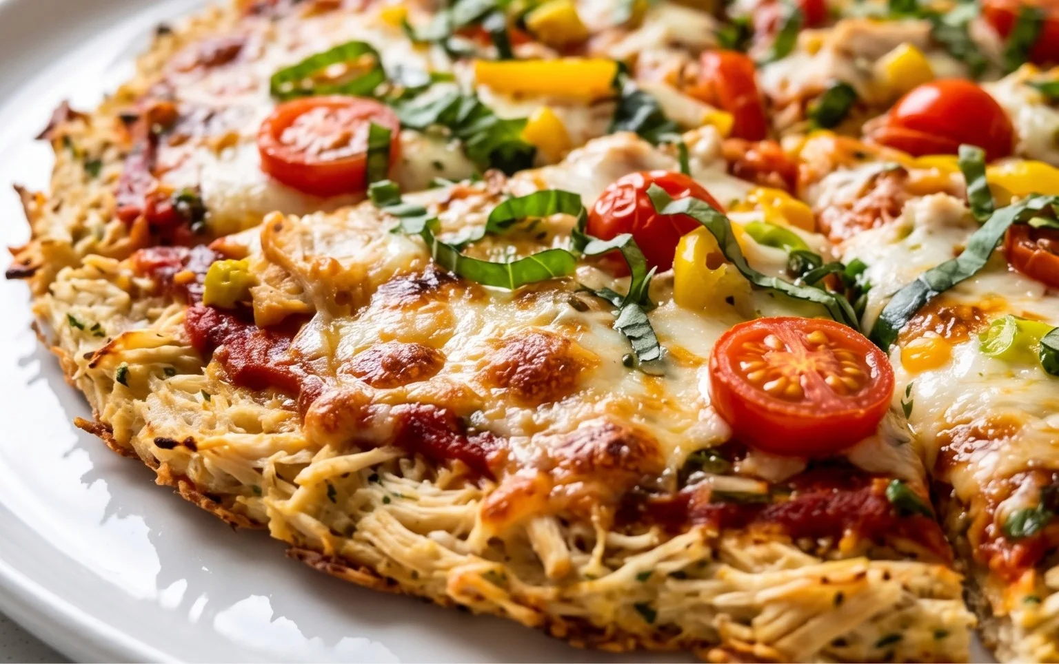 Chicken Crust Pizza (Low Carb + High Protein