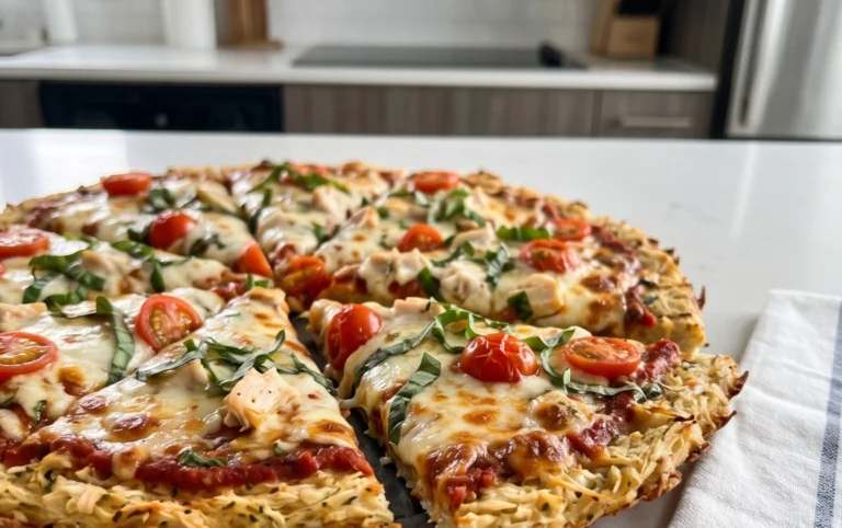 Chicken Crust Pizza (Low Carb + High Protein