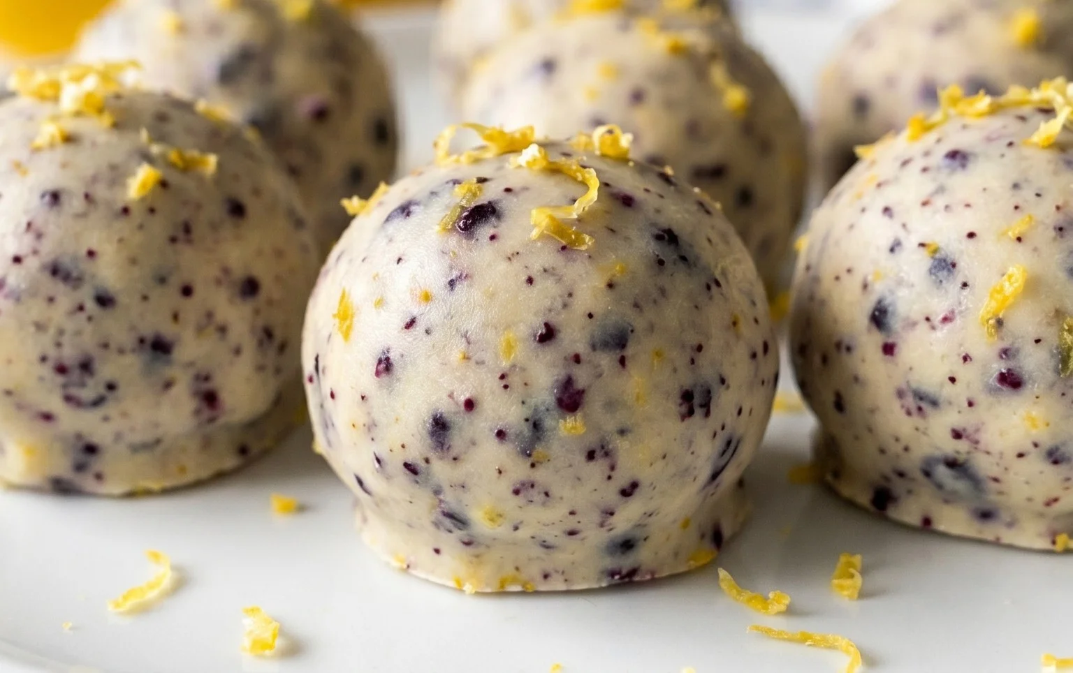 LEMON BLUEBERRY TRUFFLES