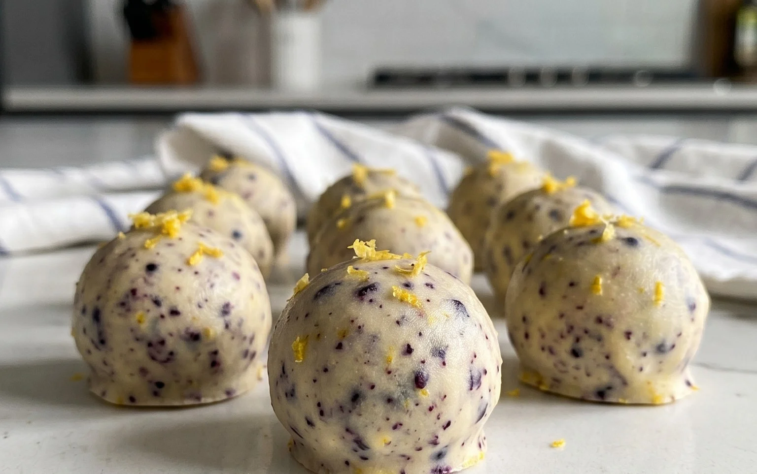 LEMON BLUEBERRY TRUFFLES