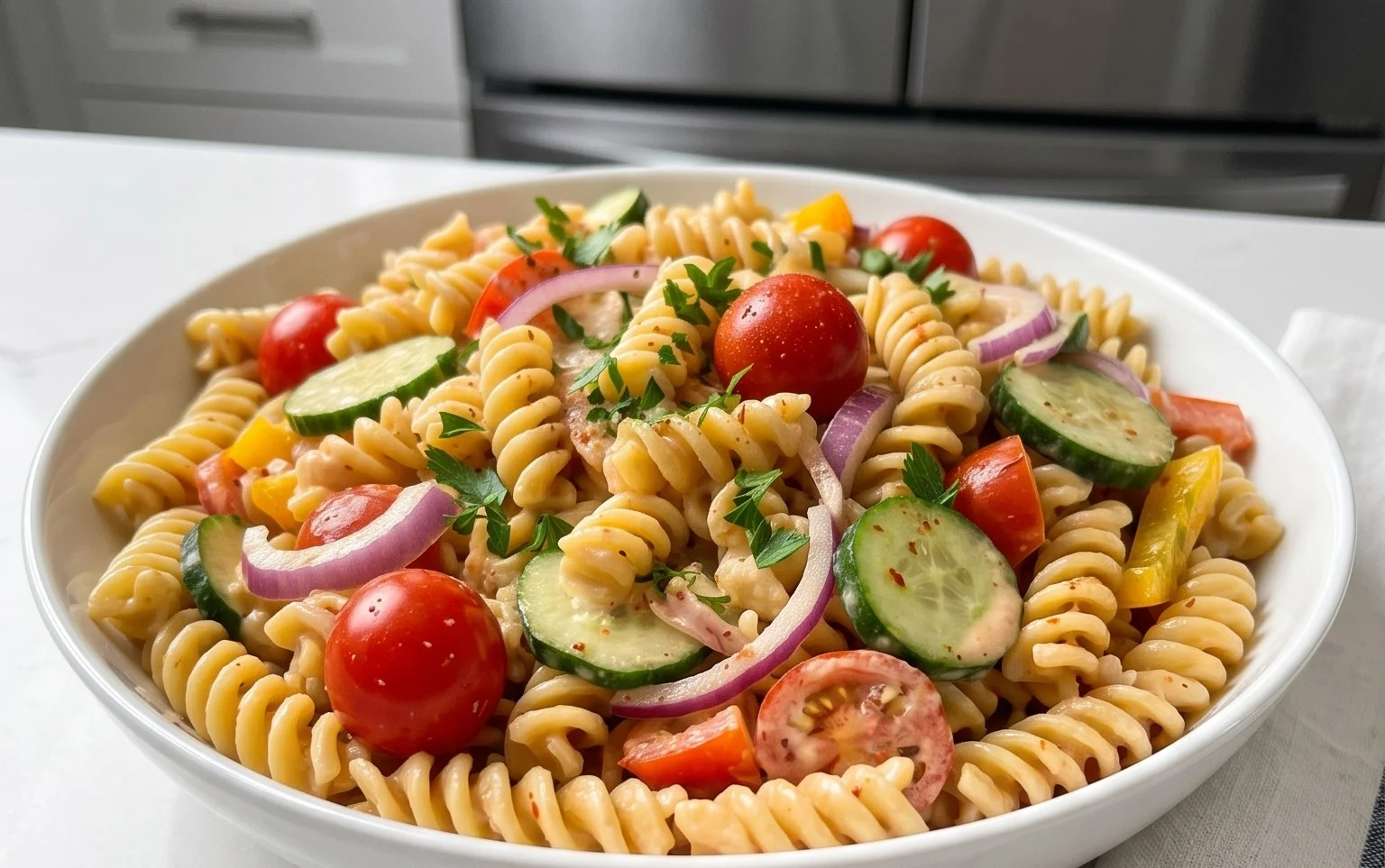 French Dressing Pasta Salad