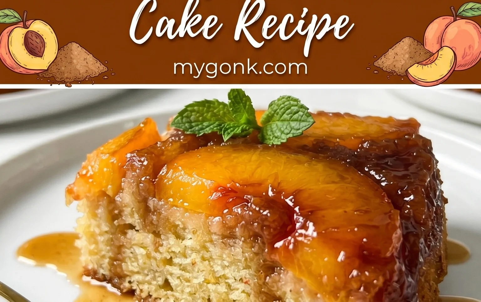 Peach Upside-Down Cake Recipe