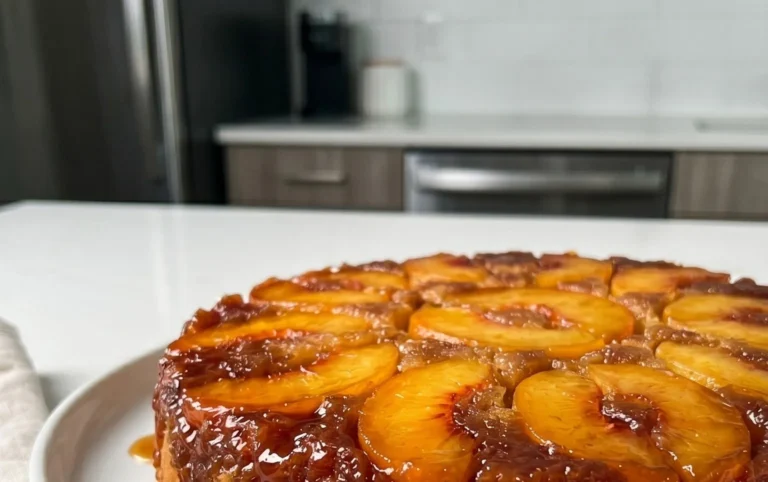 Peach Upside-Down Cake Recipe