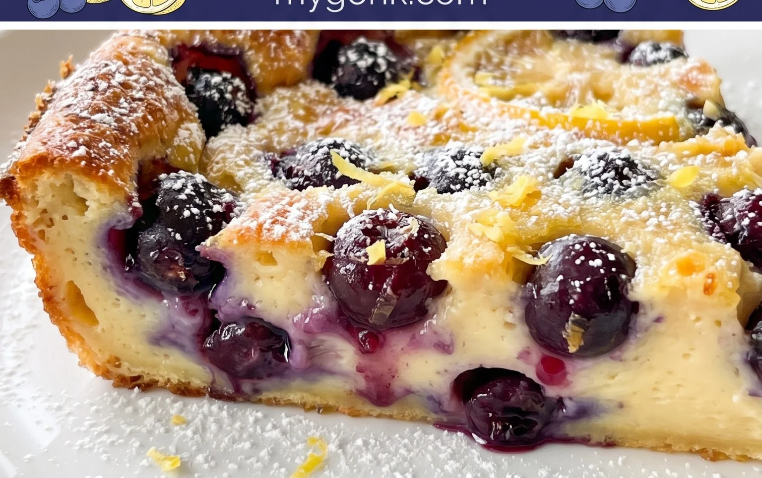 Lemon Blueberry Clafoutis