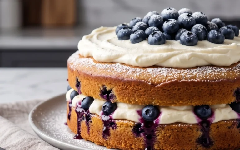 Nova Scotia Blueberry Cream Cake