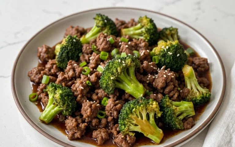 Ground Beef and Broccoli