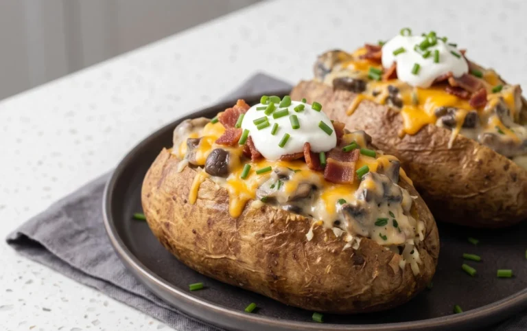 The Ultimate Stuffed Baked Potatoes with Mushrooms