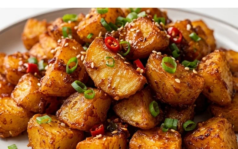 Crispy Honey Chilli Potatoes