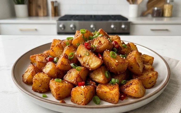 Crispy Honey Chilli Potatoes