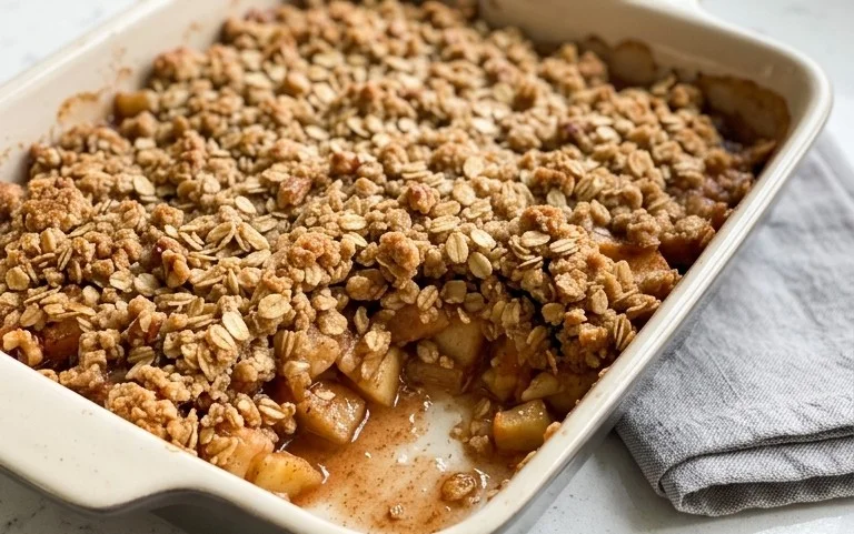 Healthy Breakfast Apple Crum extractble