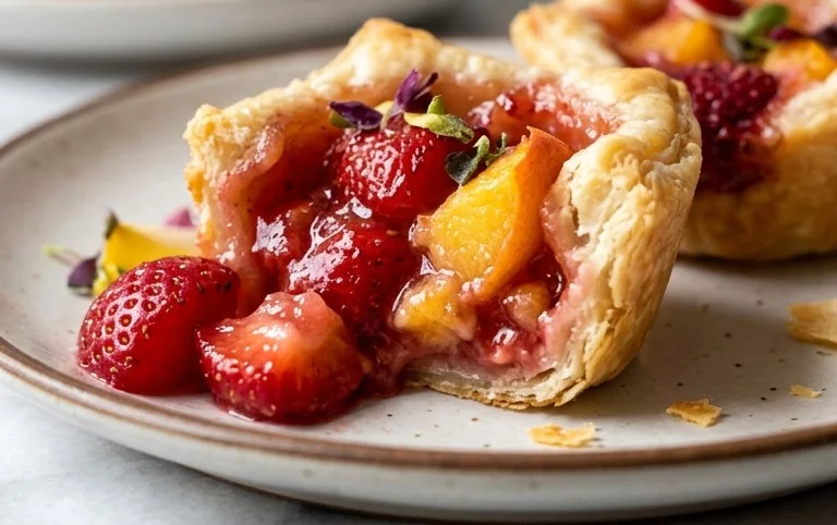 Strawberry Peach Pie Bites