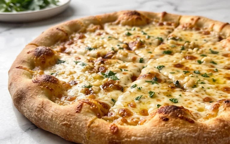 buttery garlic pizza