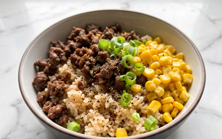 Beef Pepper Rice Bowl is a delicious meal option.