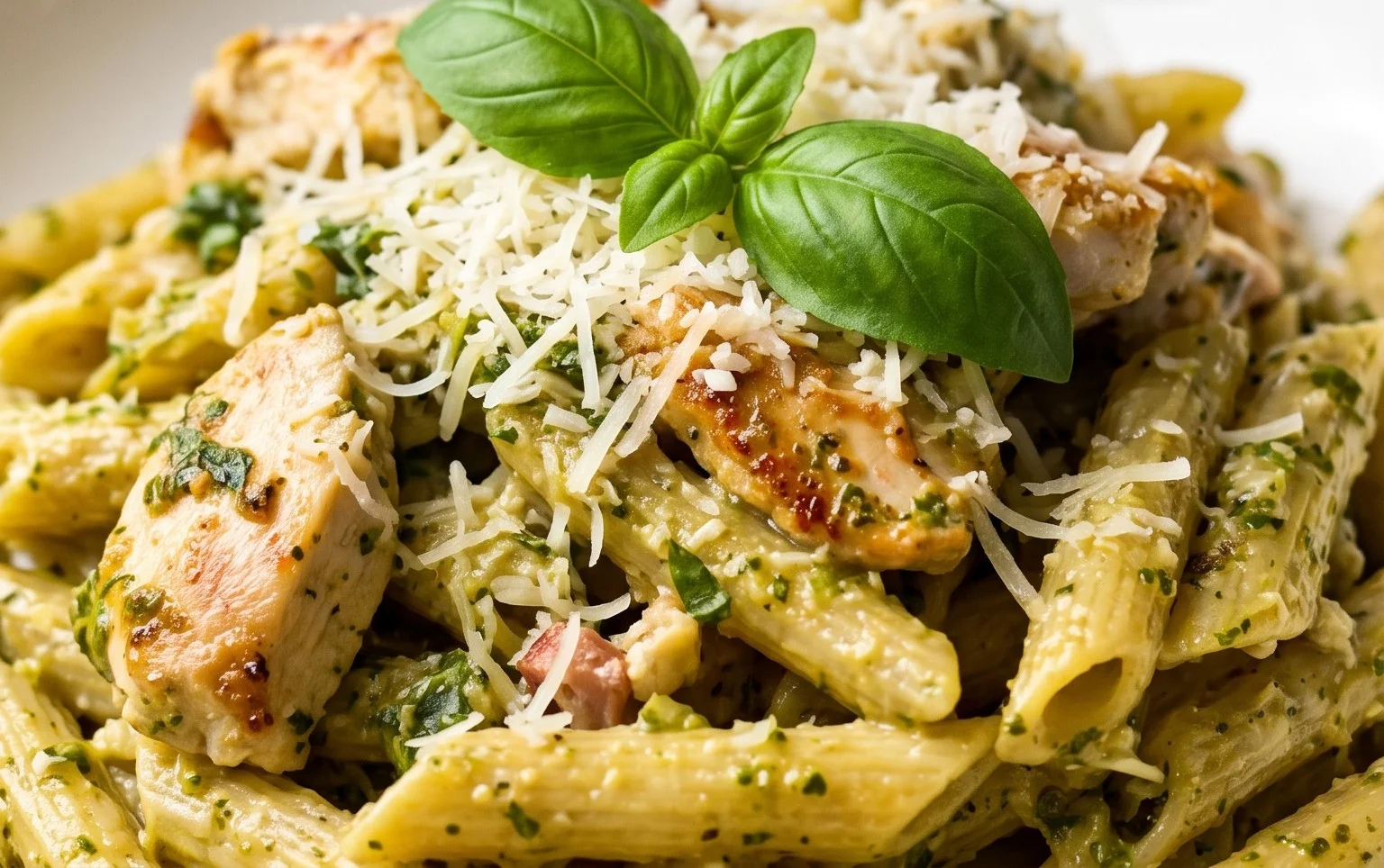 Creamy Chicken Pesto Pasta