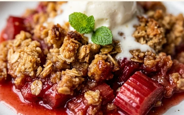 Easy Rhubarb Crisp