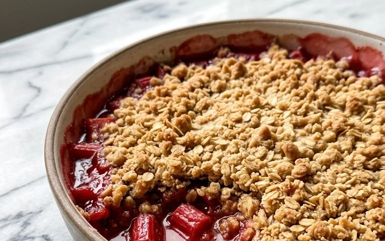 Easy Rhubarb Crisp