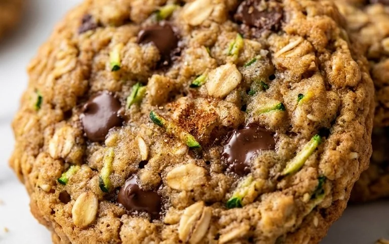 Healthy Zucchini Oatmeal Cookies