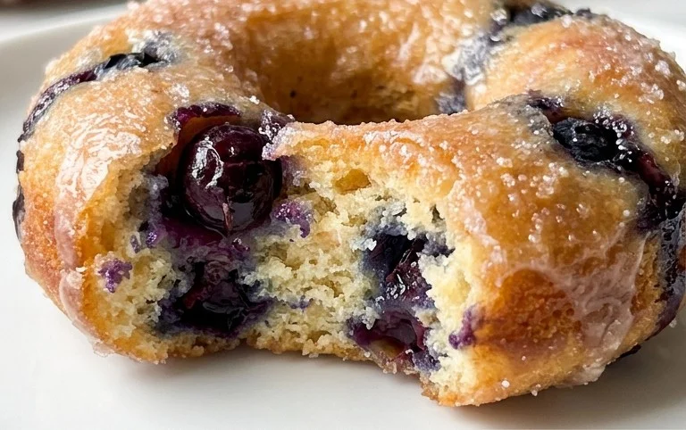 Blueberry Cake Donuts