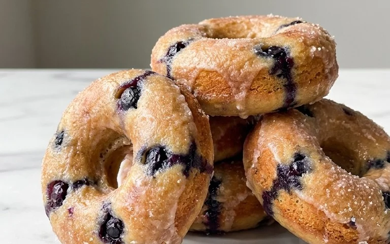 Blueberry Cake Donuts