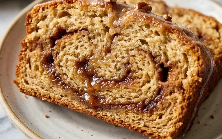 Cinnamon Roll Banana Bread