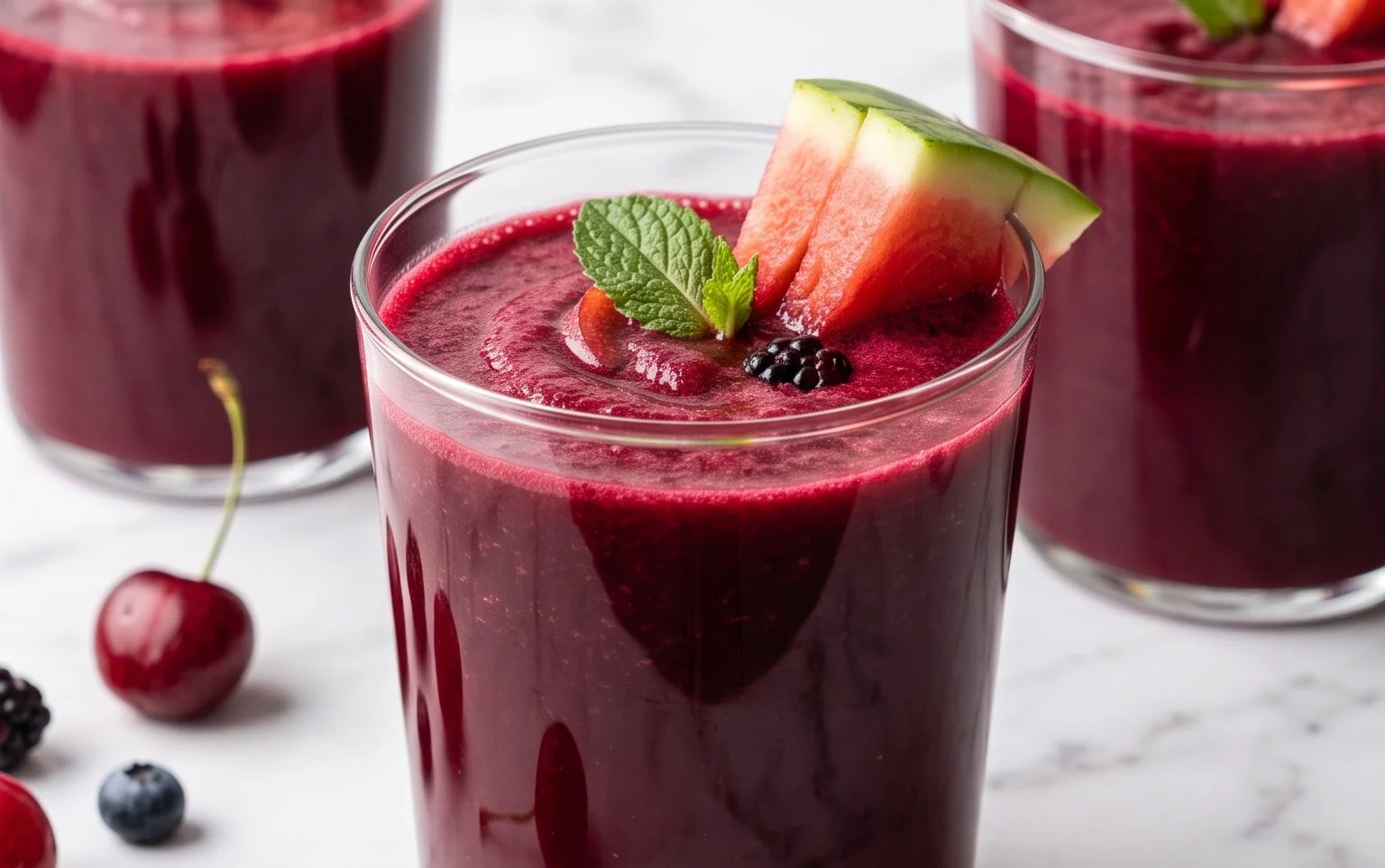 Watermelon Cherry Berry Beet Juice