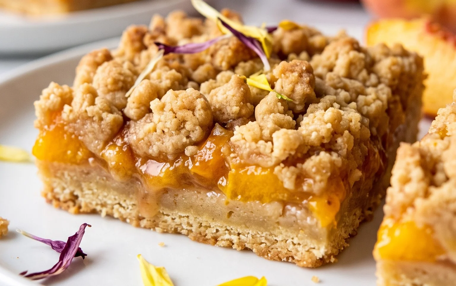 Fresh Peach Crum extractb Bars